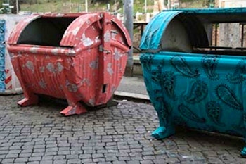 Cassonetti come opere d'arte